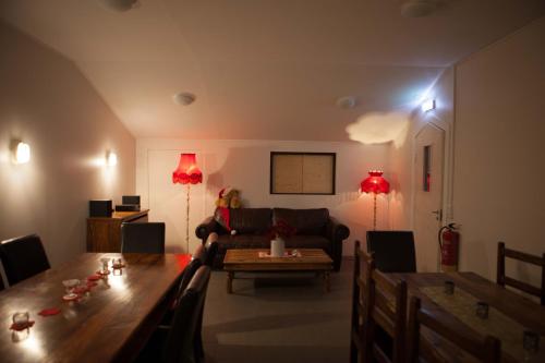 Kitchen, Mjoanes accommodation in Egilstadir