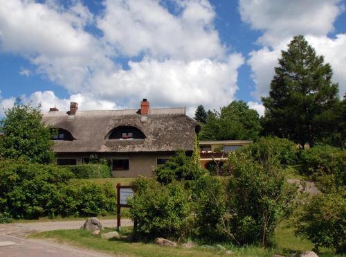 Ferienappartements unterm Reetdach mit Seeblick in Sandort, Deutschland