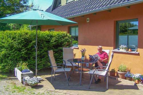 Balkons/terase, Ferienhaus am Museumshof in Zirkow