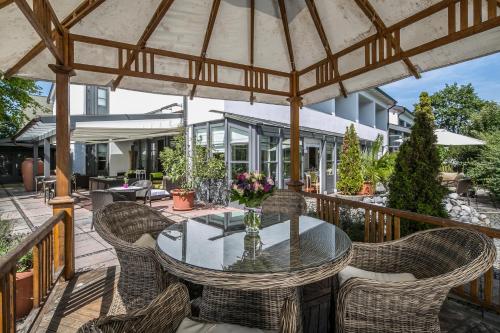 tuin, Hotel am Krone Park in Olching