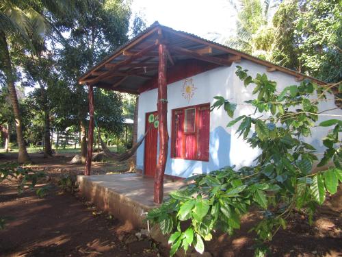 Ban công/sân hiên, Rosa's Lake Cabins in Mérida