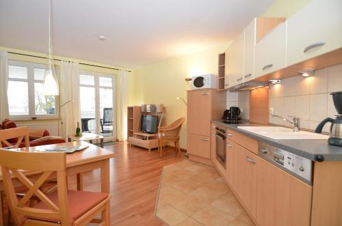 廚房, Villa Seerose - Appartement 19 in 奧斯特西巴德 塞林