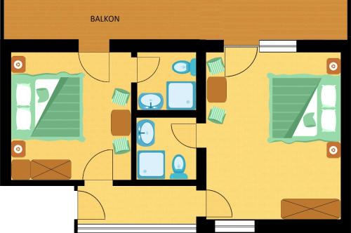 Family Room with 2 Bedrooms