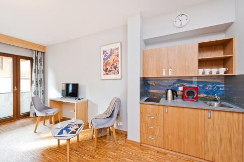 keuken, Resorts Lipki Park z sauna, Sun & Snow in Zakopane