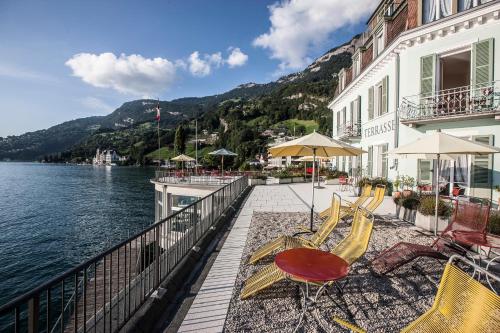 Erkély/terasz, Hotel Terrasse am See in Vitznau