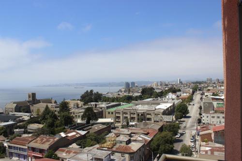 Utsikt, Edificio Los Navegantes, Valparaiso in Baron