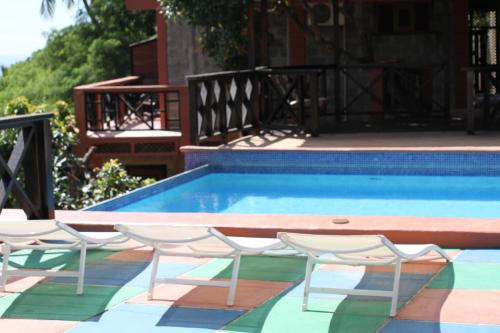 Swimming pool, Samfi Gardens in Soufriere