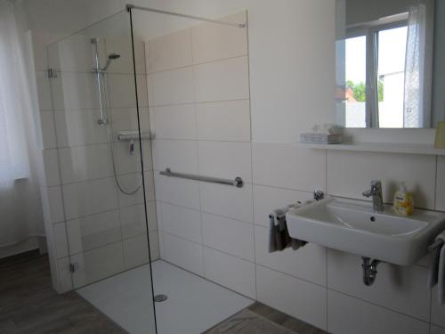 Fürdőszoba, Ferienwohnung de Jong in Sendenhorst