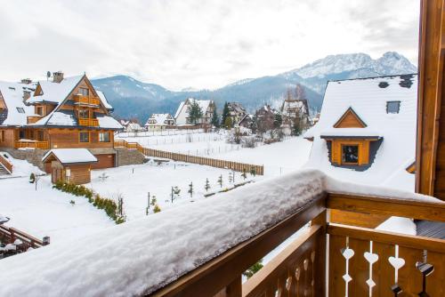 balkon/terras, Resorts Lipki Park z sauna, Sun & Snow in Zakopane