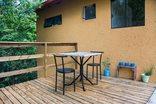 Balcony/terrace, Casa tranquila perto da Joaquina in Joaquina Beach