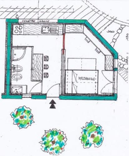 Studio a Cagnes sur Mer avec magnifique vue sur la mer piscine partagee jardin clos a 5 km de la pla