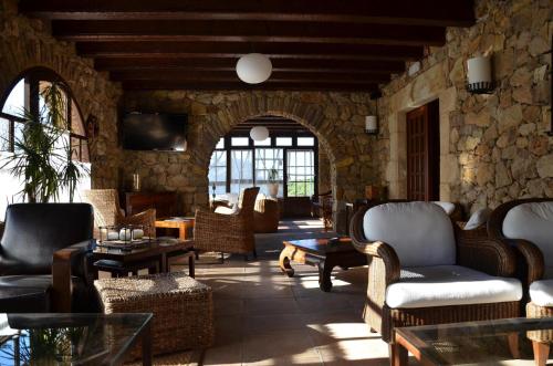 zonă comună salon/TV, Hotel Galena Mas Comangau in Begur