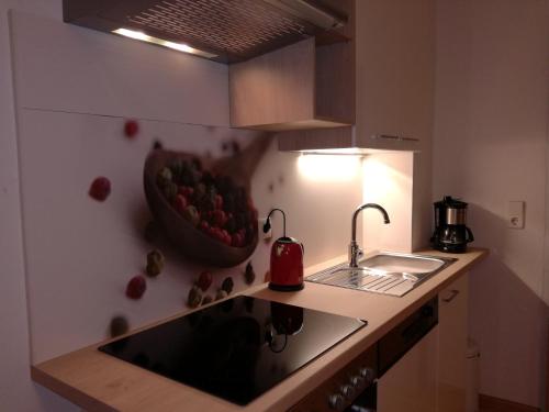 Kitchen, Apartment Steinkellner in Tropolach