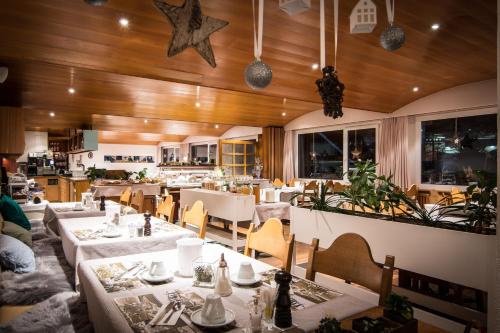 Restaurant, Hotel Bristol in Saas-Fee