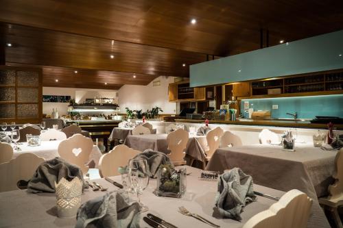 Restaurant, Hotel Bristol in Saas-Fee