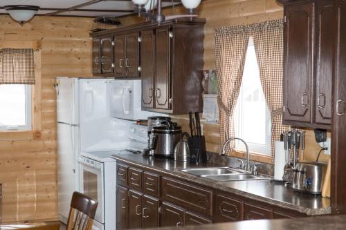 virtuve, Burnt Cape Cabins in Raleiha (NL)