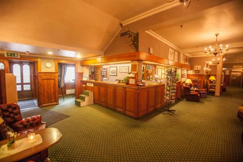 Lobby, Fleischer's Motel in Vossevangen