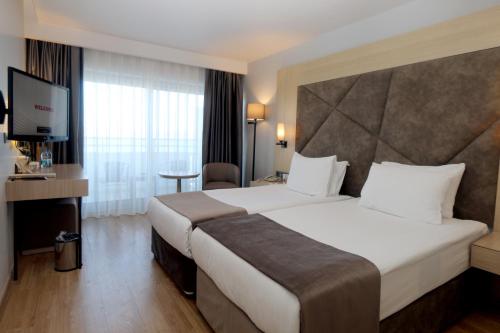 Chambre double avec 1 ou 2 lits, supérieure, vue sur la mer