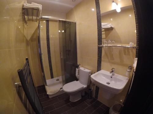 Bathroom, Hotel Europa in Liptovsky Mikulas