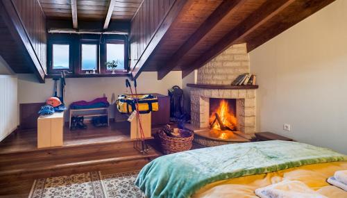 Loft with Fireplace
