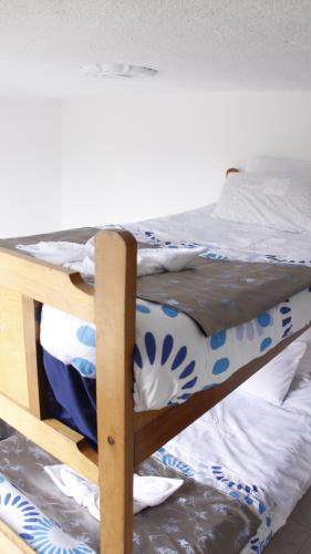 2 double beds, 1 bunk bed