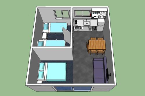 Family Room with Shared Bathroom - Deluxe Kitchen #7