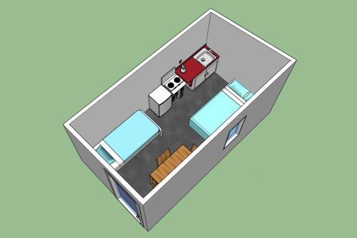 Economy Triple Room with Shared Bathroom - Kitchen #5