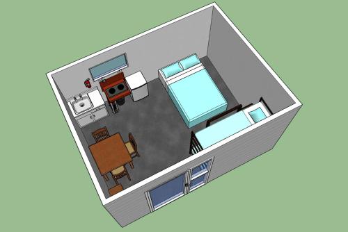 Economy Quadruple Room with Shared Bathroom - Kitchen #2