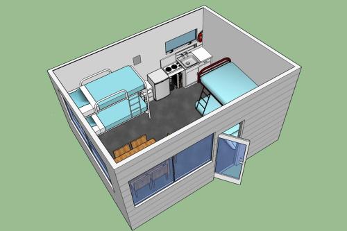 Economy Quadruple Room with Shared Bathroom - Kitchen #1