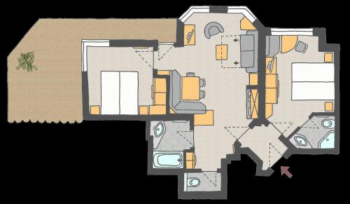 2 bedrooms, 3 beds