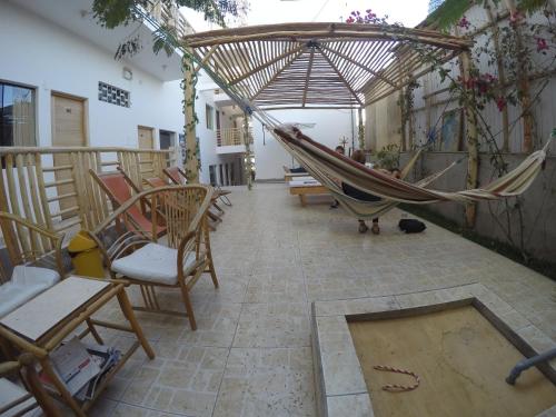 Balcony/terrace, Paracas Backpackers House in Paracas
