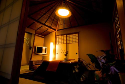 KARUKAYA -Japanese-Style Room with Hotspring Semi-Open Air Bath room in Yamagaso