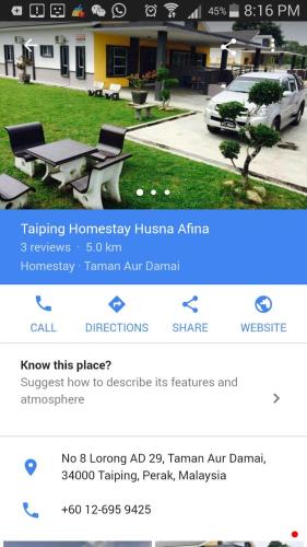 Taiping Homestay Husna Afina
