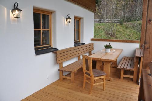 陽台/露台, Chalet Freiraum in 克雷納爾
