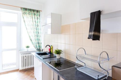 Küche, Hostel Zakatek ulica Grunwaldzka in Bielsko-Biala