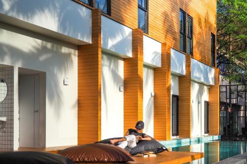 Bathroom, Book a Bed Poshtel in Phuket Town