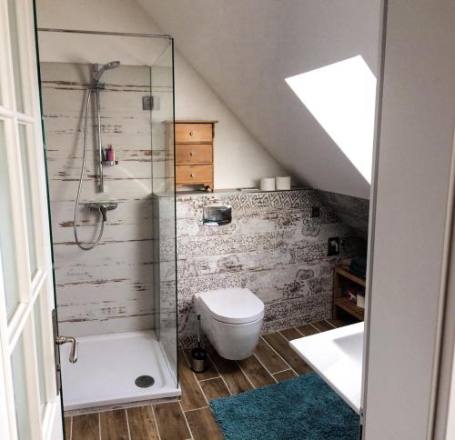 Bathroom, Appartement Alte Schmiede in Uckerland