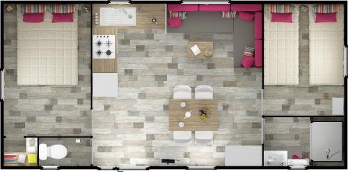 2 bedrooms, 4 beds