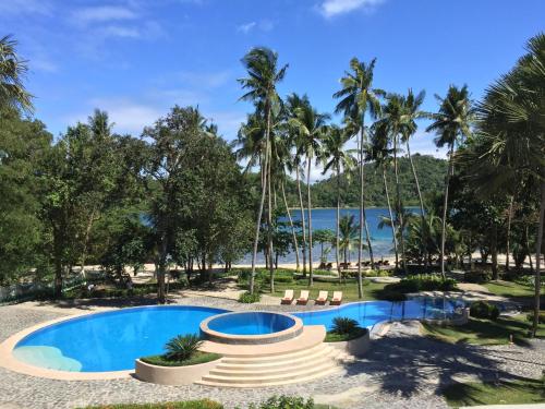 Swimming pool, Fridays Puerto Galera  near Haligi Beach