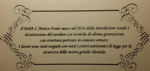 B&B L' Antica Fonte