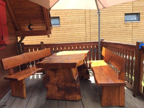 Balkon/teras, Chalet Colline et Lou in Rouffach