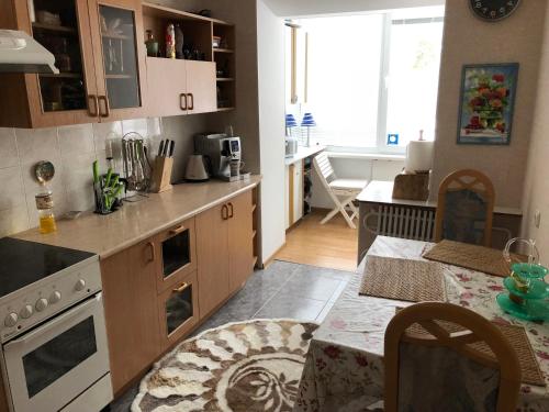 virtuve, VIsagino Apartment in Visaginas