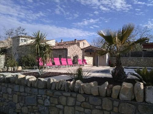 View, La Bergerie in Lussan