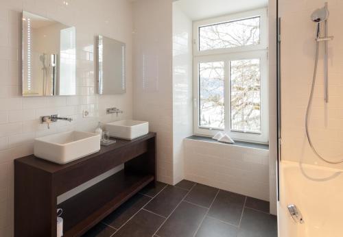 Boutique-Hotel Garni Bellevue Davos Wiesen - 화장실