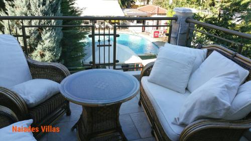 Balkons/terase, Naiades Villas in Paralia Niforeikon