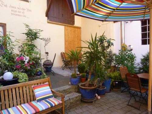 陽台/露台, Hotel Ehinger Rose in 埃欣根(多瑙)