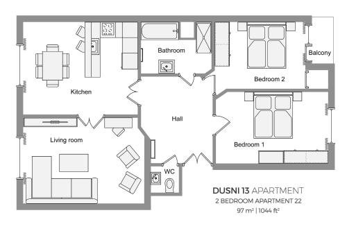 Spacious And Bright Apartment Dusni 13 - image 6