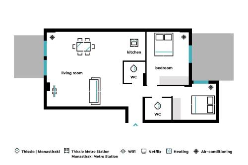 Stylish and Spacious 2BD - Thiseio by UPSTREET - image 14
