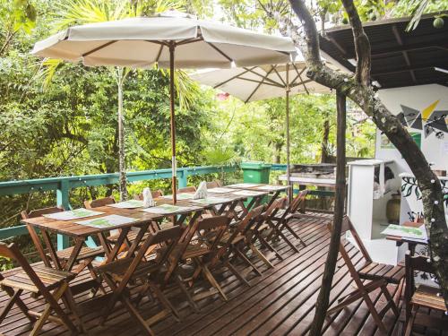 陽台/露台, 莫羅聖保羅拉加托旅館 (Che Lagarto Hostel Morro De Sao Paulo) in 莫魯德聖保羅