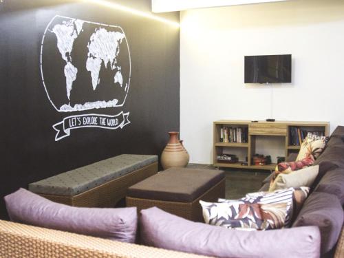 共用Lounge/電視區, 莫羅聖保羅拉加托旅館 (Che Lagarto Hostel Morro De Sao Paulo) in 莫魯德聖保羅